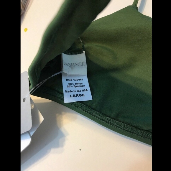 NWT! L Space Jaime Bikini Top Jungle Green Large - Picture 7 of 8